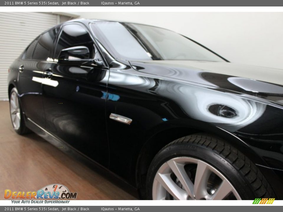 2011 BMW 5 Series 535i Sedan Jet Black / Black Photo #9
