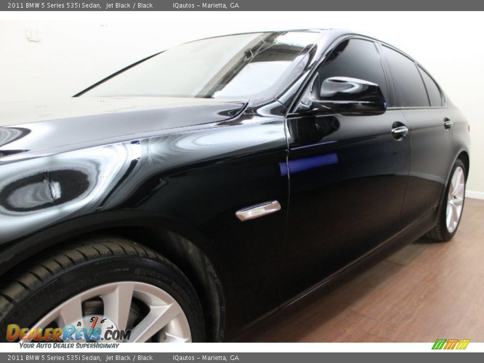 2011 BMW 5 Series 535i Sedan Jet Black / Black Photo #10
