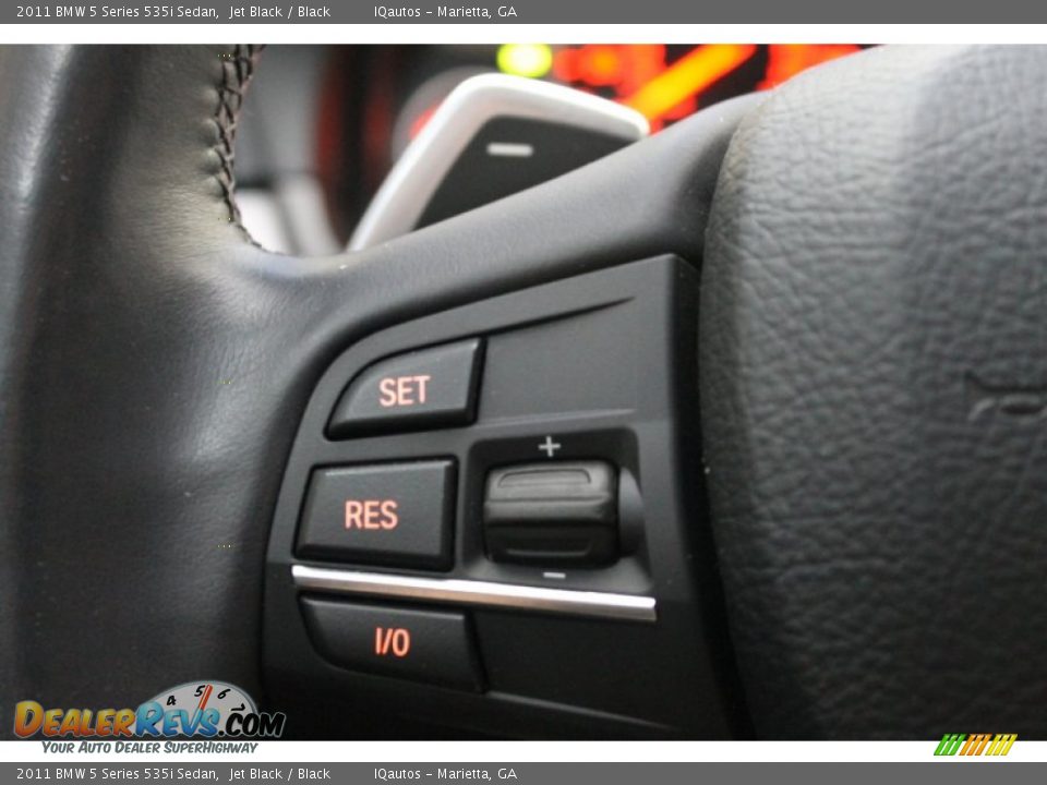 2011 BMW 5 Series 535i Sedan Jet Black / Black Photo #15