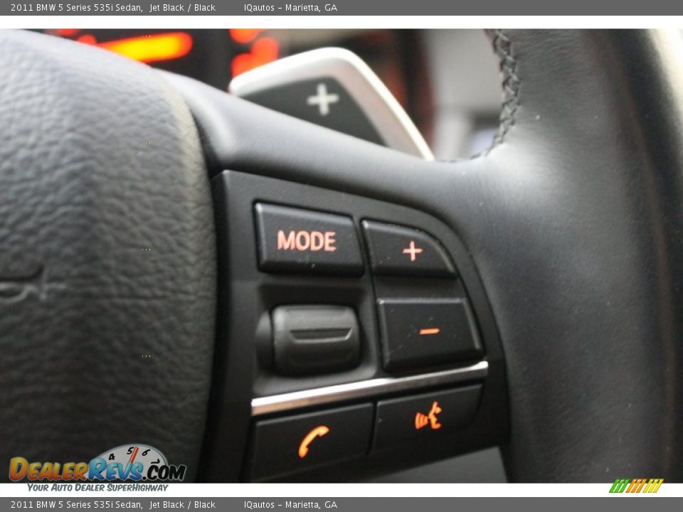 2011 BMW 5 Series 535i Sedan Jet Black / Black Photo #16