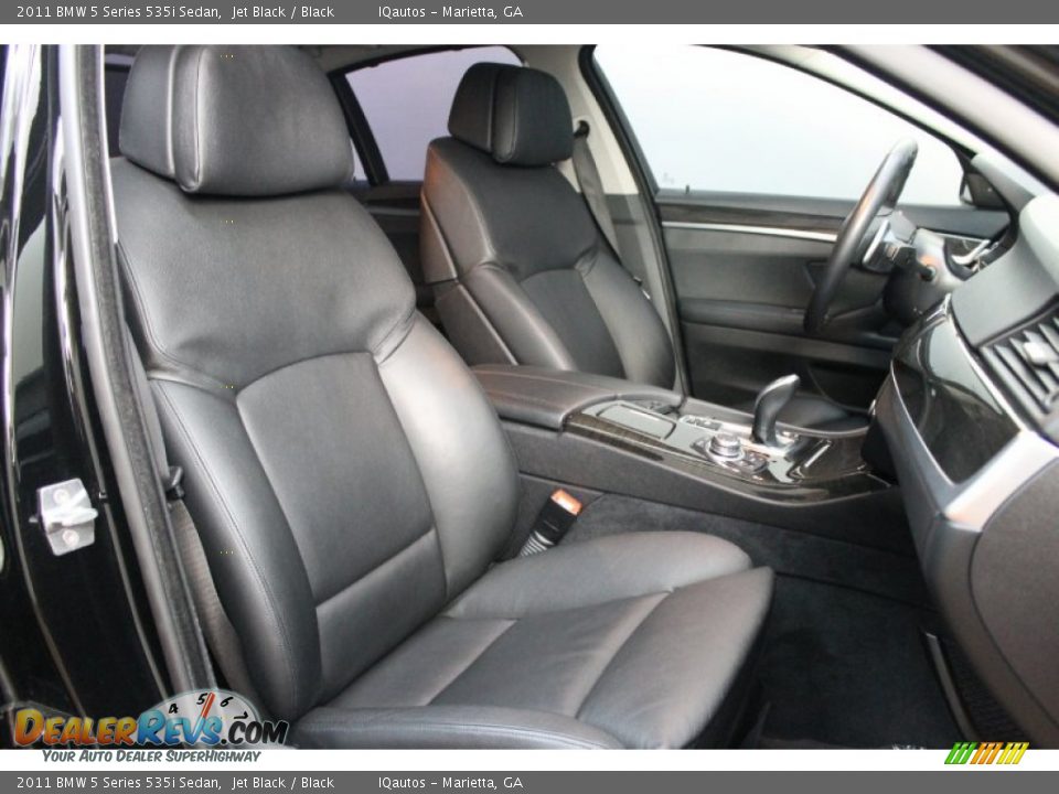 2011 BMW 5 Series 535i Sedan Jet Black / Black Photo #20