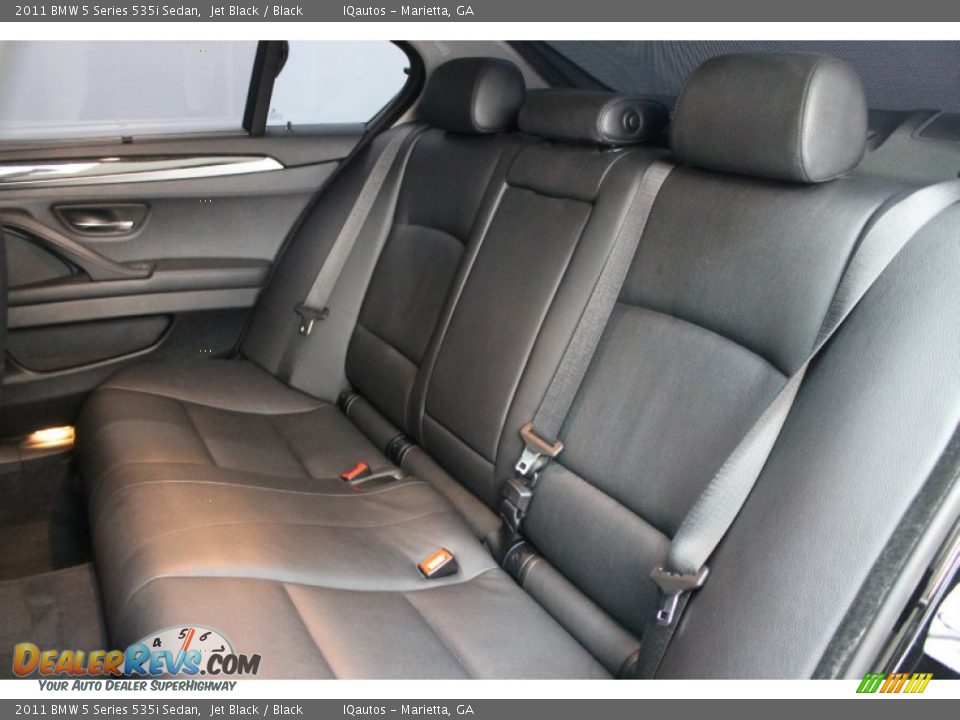 2011 BMW 5 Series 535i Sedan Jet Black / Black Photo #21