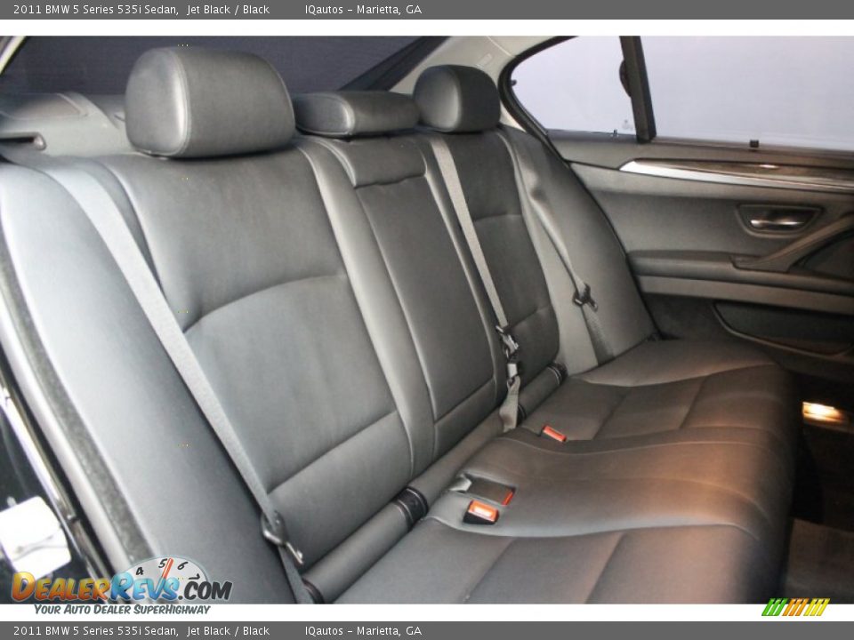 2011 BMW 5 Series 535i Sedan Jet Black / Black Photo #22
