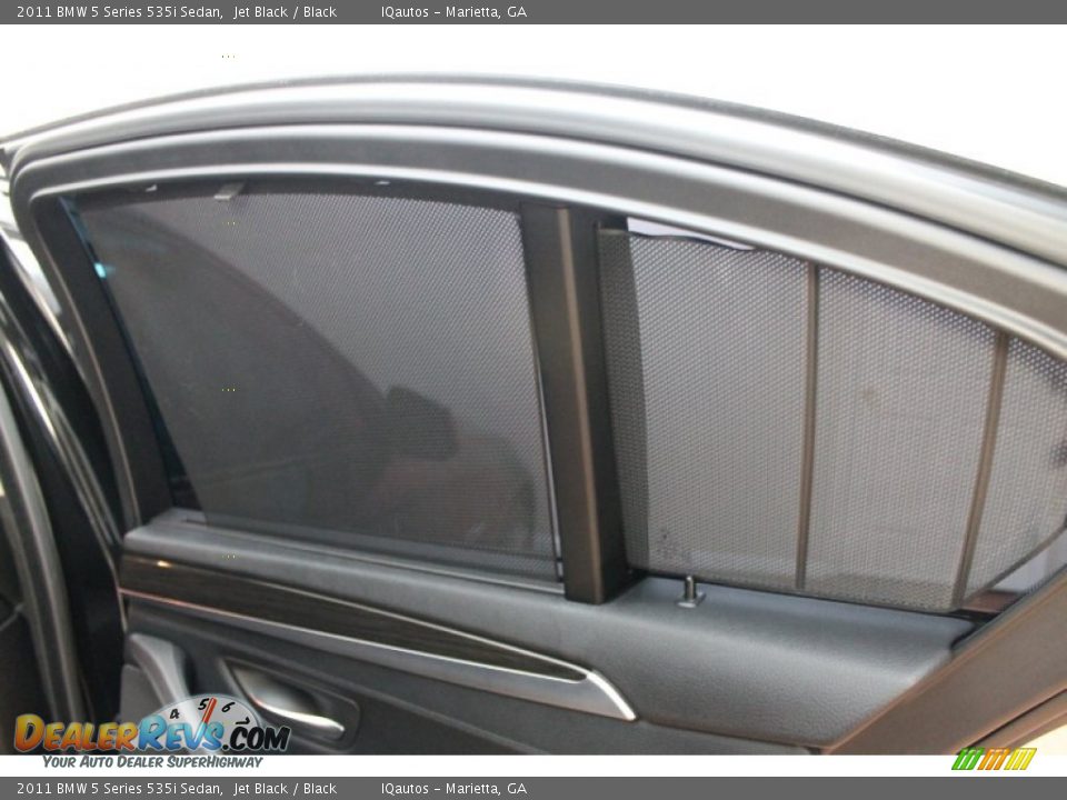 2011 BMW 5 Series 535i Sedan Jet Black / Black Photo #24