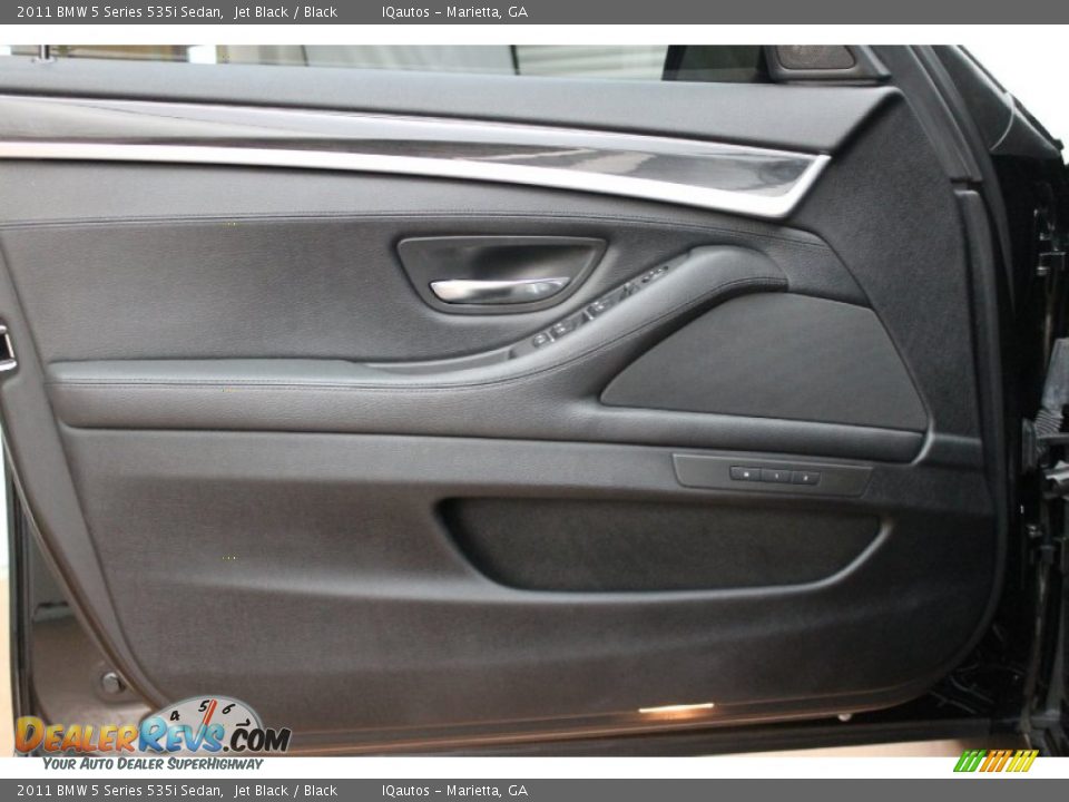 2011 BMW 5 Series 535i Sedan Jet Black / Black Photo #25