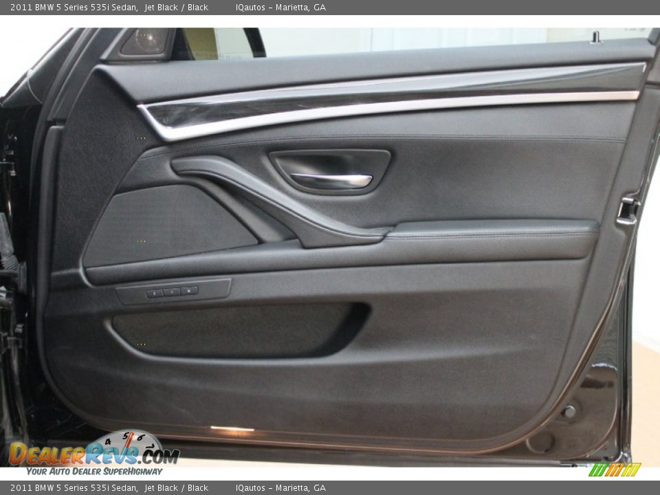 2011 BMW 5 Series 535i Sedan Jet Black / Black Photo #26