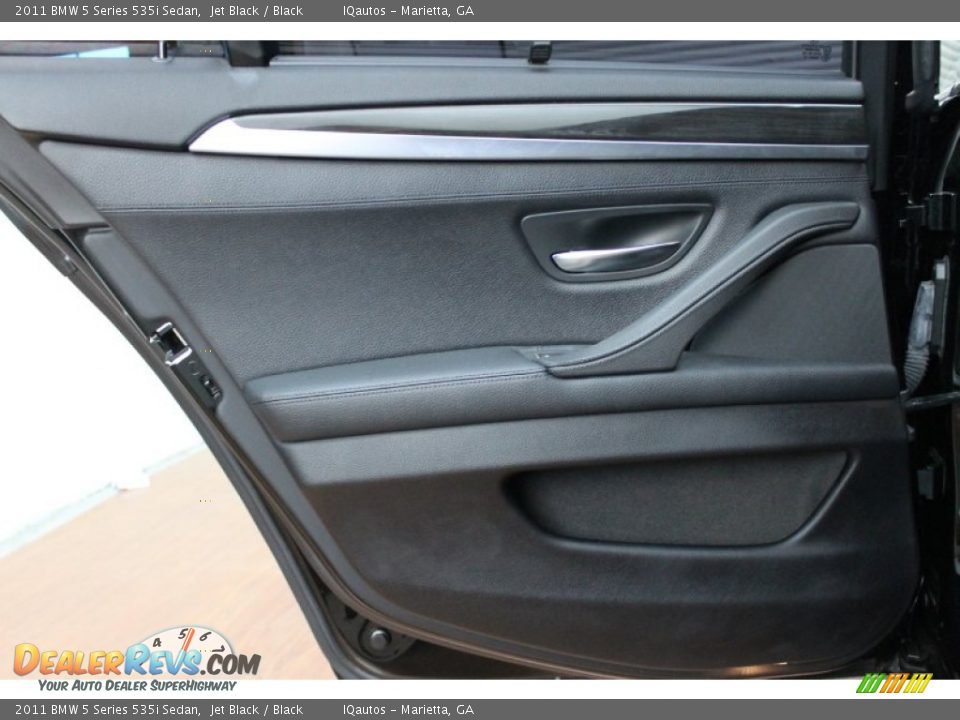 2011 BMW 5 Series 535i Sedan Jet Black / Black Photo #27