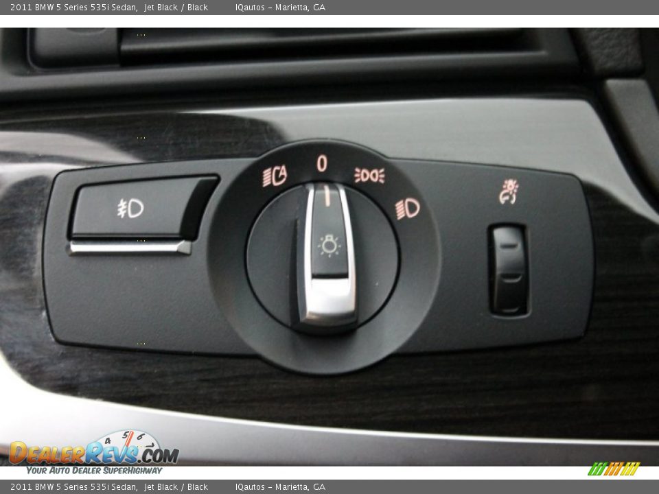 2011 BMW 5 Series 535i Sedan Jet Black / Black Photo #29
