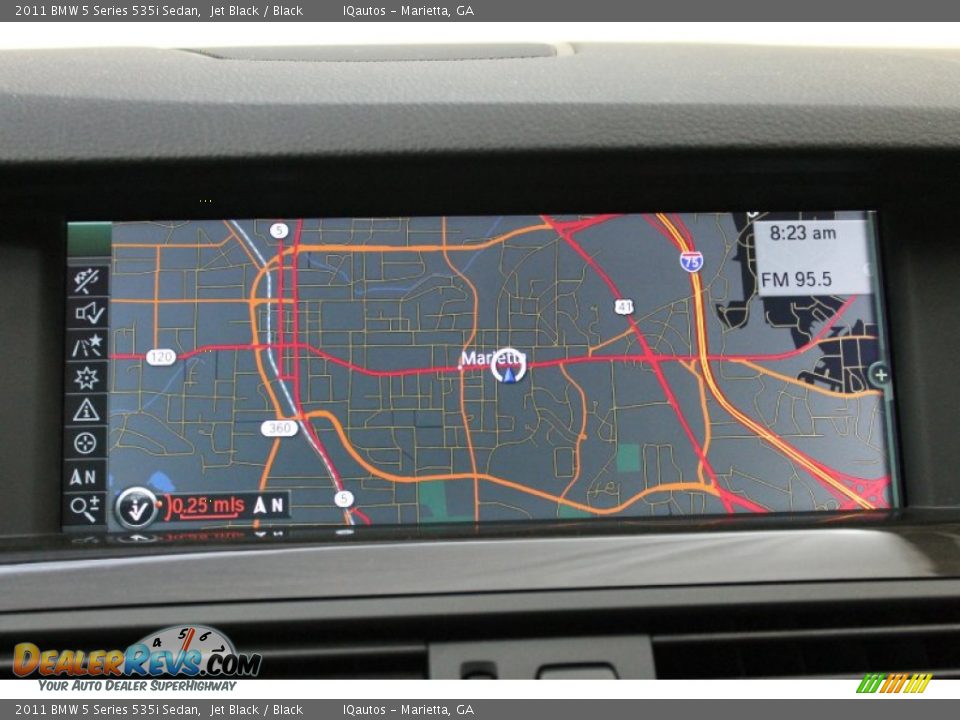 2011 BMW 5 Series 535i Sedan Jet Black / Black Photo #30