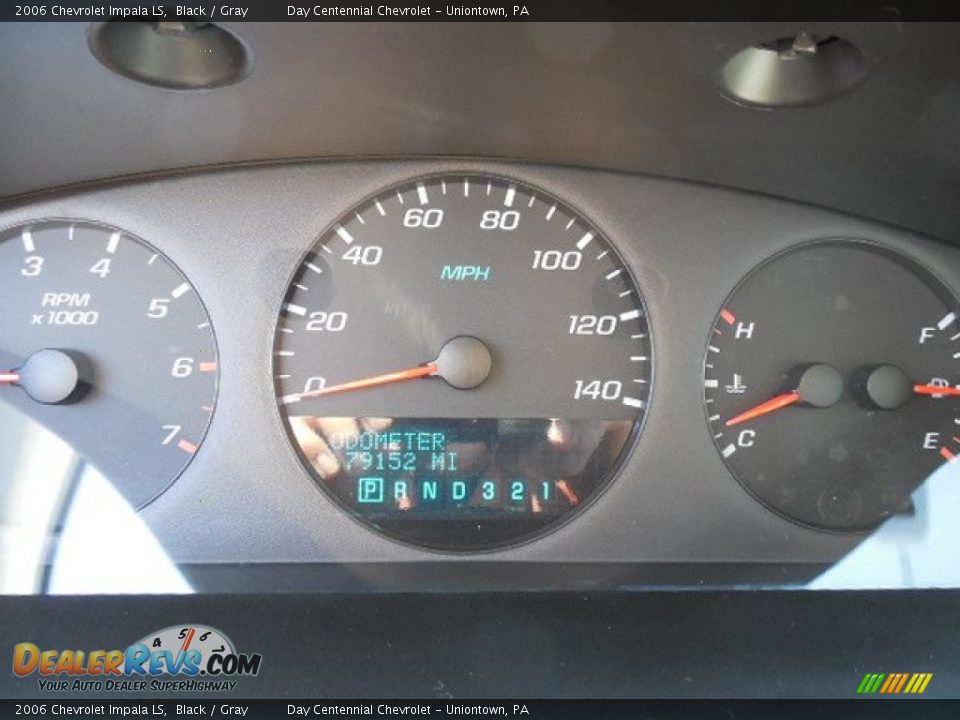 2006 Chevrolet Impala LS Black / Gray Photo #20