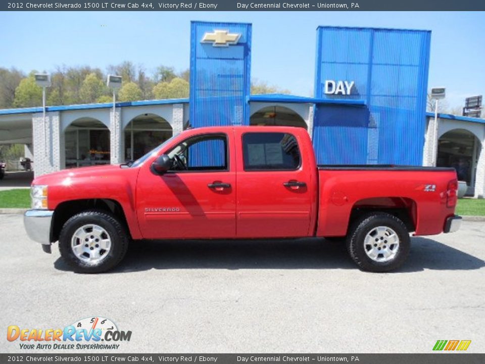 2012 Chevrolet Silverado 1500 LT Crew Cab 4x4 Victory Red / Ebony Photo #2