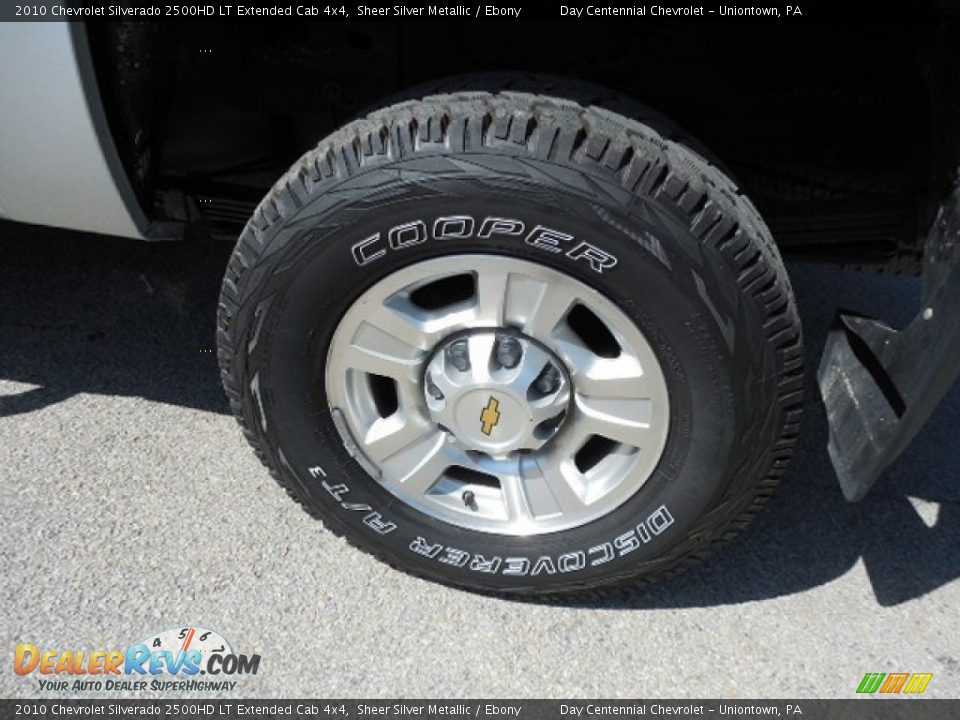 2010 Chevrolet Silverado 2500HD LT Extended Cab 4x4 Sheer Silver Metallic / Ebony Photo #3
