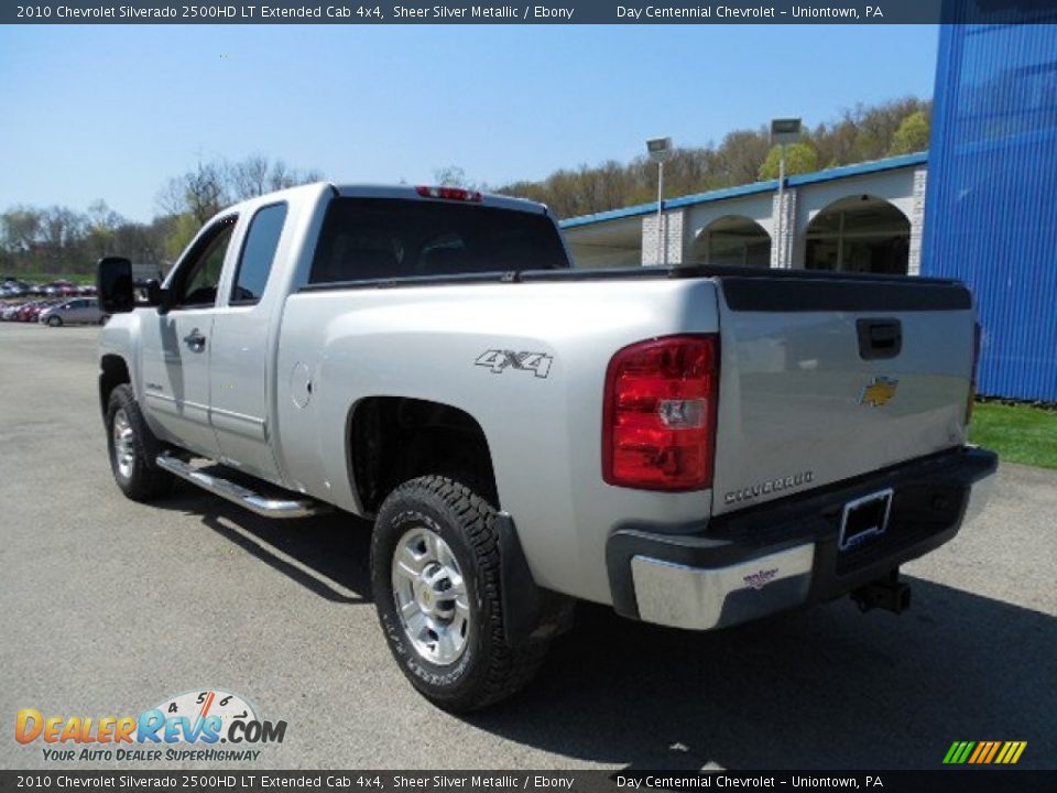 2010 Chevrolet Silverado 2500HD LT Extended Cab 4x4 Sheer Silver Metallic / Ebony Photo #4