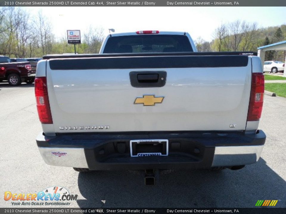 2010 Chevrolet Silverado 2500HD LT Extended Cab 4x4 Sheer Silver Metallic / Ebony Photo #5