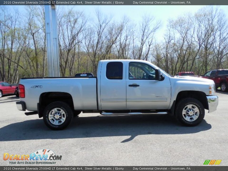 2010 Chevrolet Silverado 2500HD LT Extended Cab 4x4 Sheer Silver Metallic / Ebony Photo #8