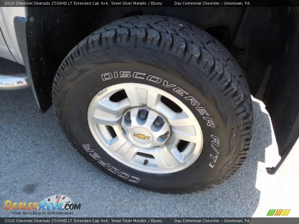 2010 Chevrolet Silverado 2500HD LT Extended Cab 4x4 Sheer Silver Metallic / Ebony Photo #9