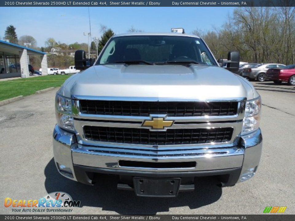 2010 Chevrolet Silverado 2500HD LT Extended Cab 4x4 Sheer Silver Metallic / Ebony Photo #12