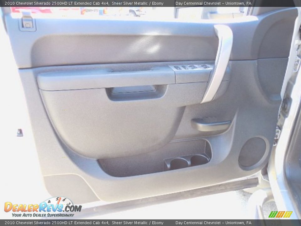2010 Chevrolet Silverado 2500HD LT Extended Cab 4x4 Sheer Silver Metallic / Ebony Photo #13