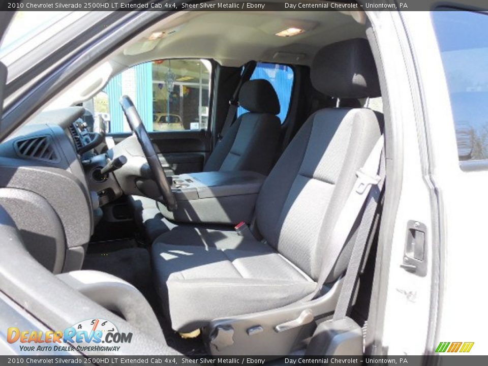2010 Chevrolet Silverado 2500HD LT Extended Cab 4x4 Sheer Silver Metallic / Ebony Photo #14