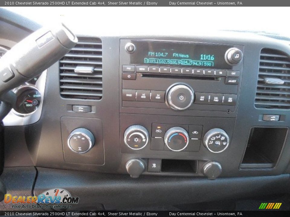 2010 Chevrolet Silverado 2500HD LT Extended Cab 4x4 Sheer Silver Metallic / Ebony Photo #18