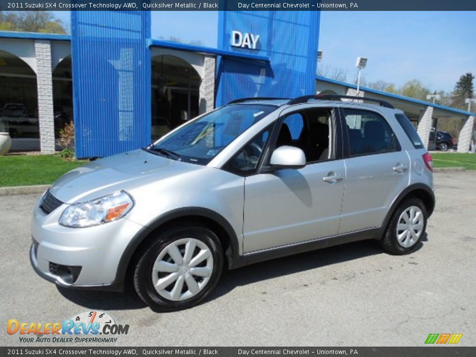 2011 Suzuki SX4 Crossover Technology AWD Quicksilver Metallic / Black Photo #1
