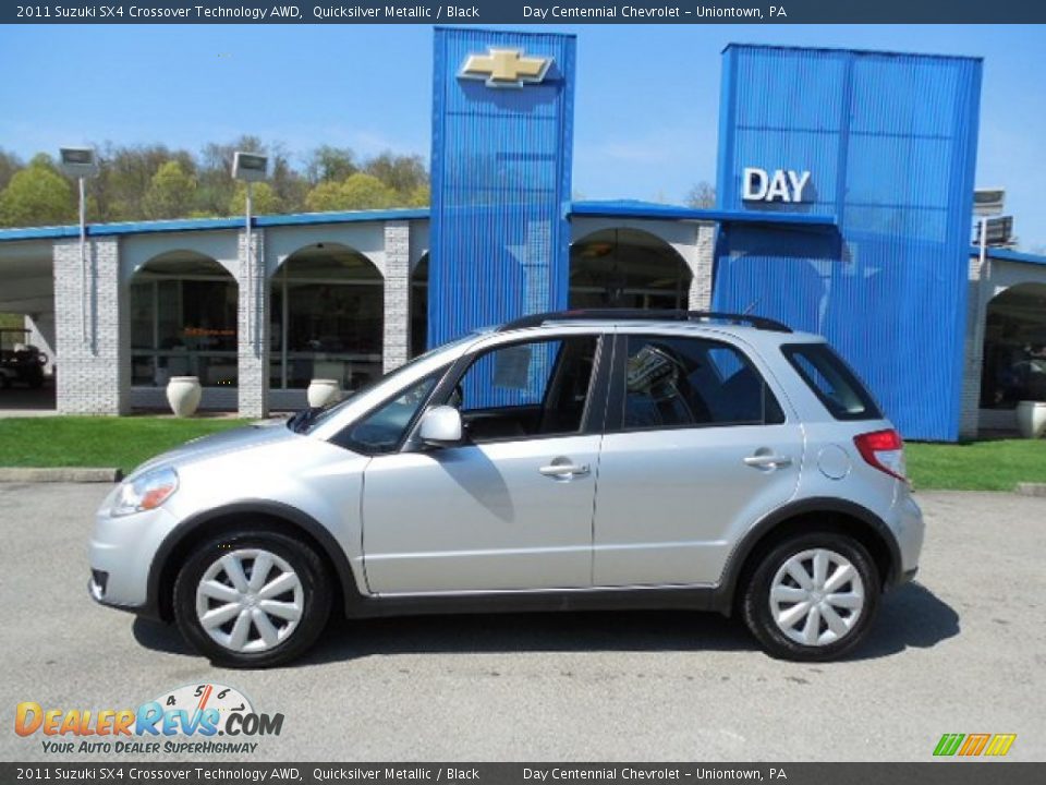 2011 Suzuki SX4 Crossover Technology AWD Quicksilver Metallic / Black Photo #2