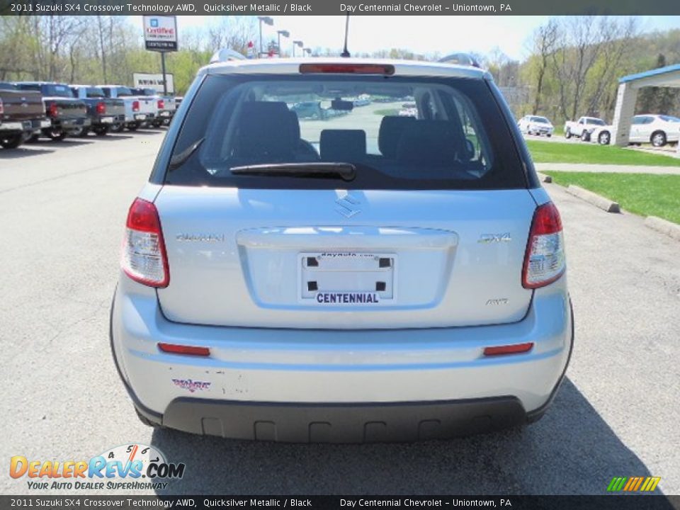 2011 Suzuki SX4 Crossover Technology AWD Quicksilver Metallic / Black Photo #5