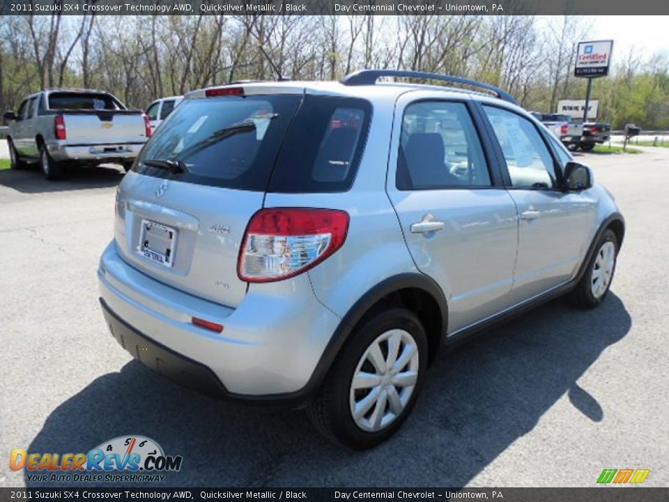 2011 Suzuki SX4 Crossover Technology AWD Quicksilver Metallic / Black Photo #7