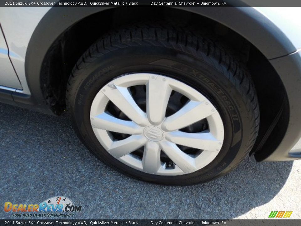 2011 Suzuki SX4 Crossover Technology AWD Quicksilver Metallic / Black Photo #9