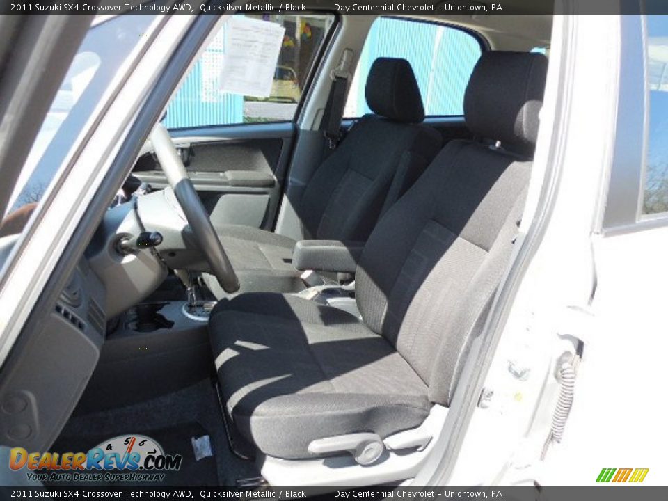 2011 Suzuki SX4 Crossover Technology AWD Quicksilver Metallic / Black Photo #13
