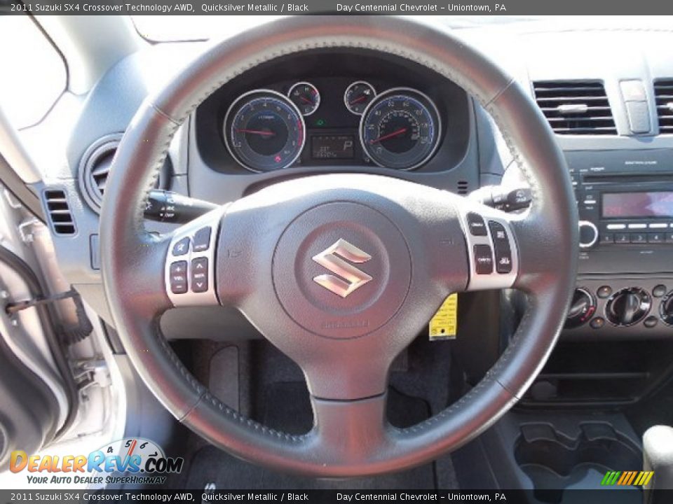 2011 Suzuki SX4 Crossover Technology AWD Quicksilver Metallic / Black Photo #15