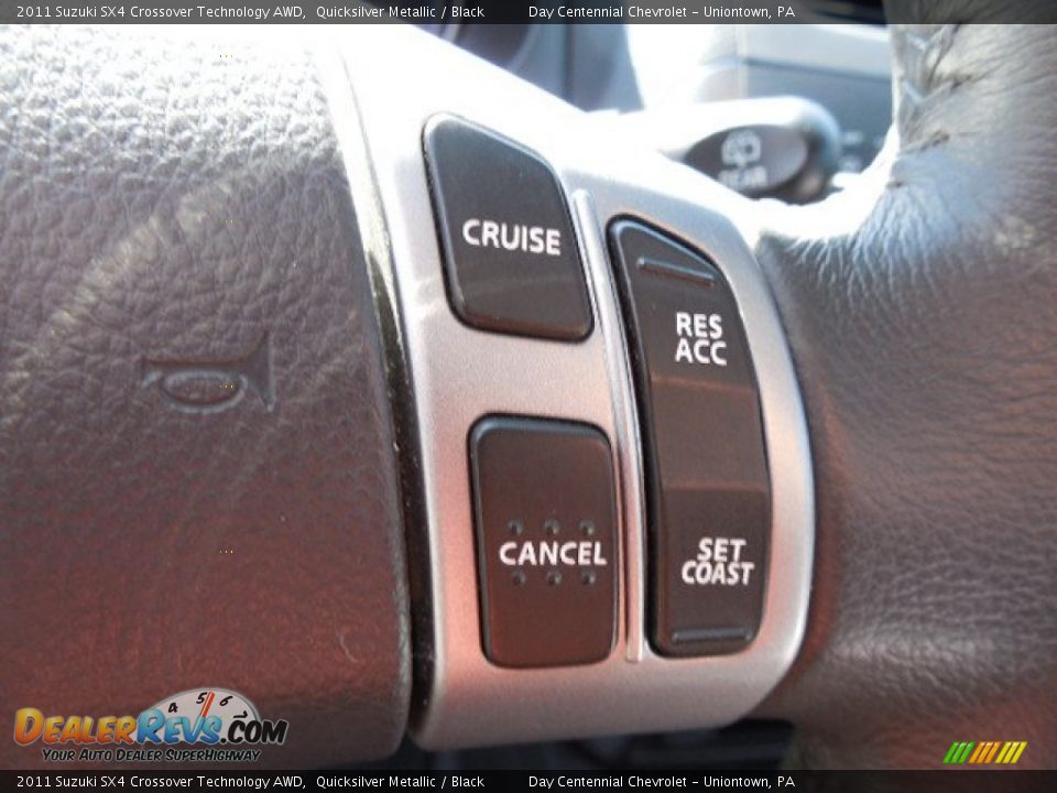 2011 Suzuki SX4 Crossover Technology AWD Quicksilver Metallic / Black Photo #18