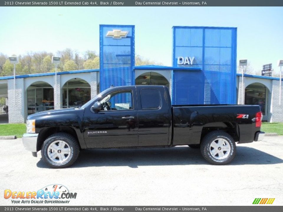 2013 Chevrolet Silverado 1500 LT Extended Cab 4x4 Black / Ebony Photo #2