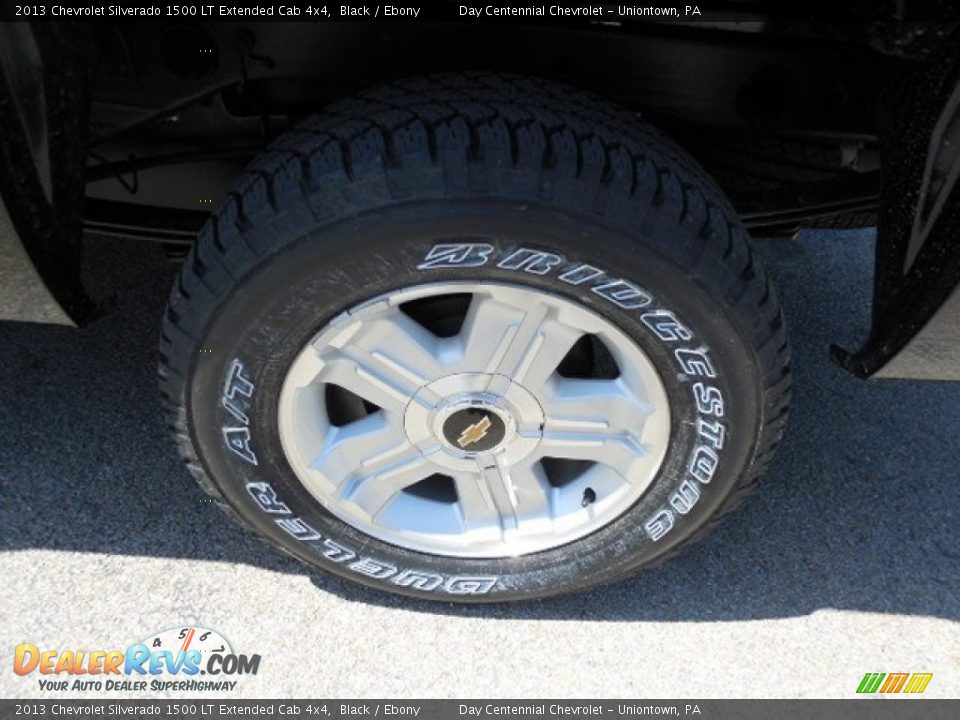 2013 Chevrolet Silverado 1500 LT Extended Cab 4x4 Black / Ebony Photo #3
