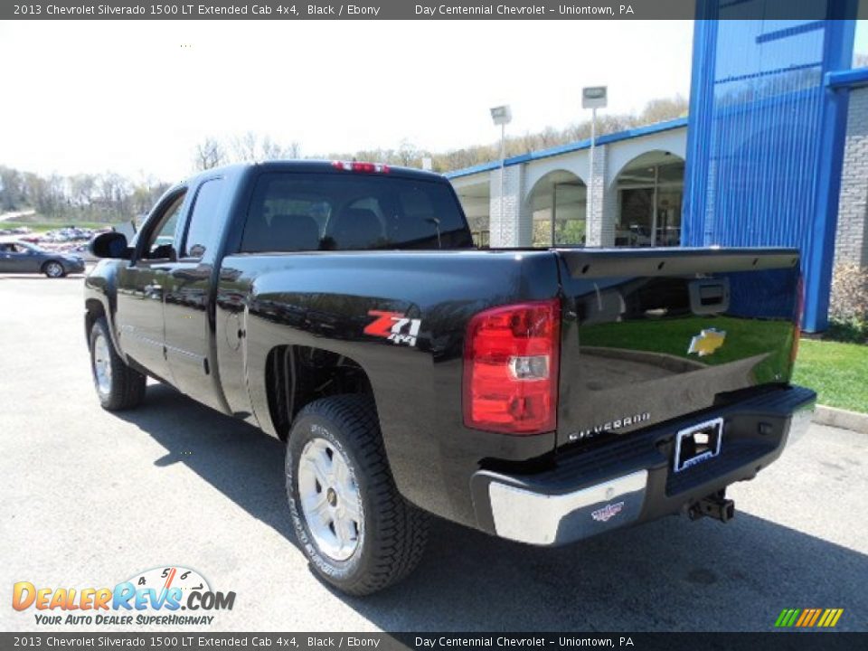 2013 Chevrolet Silverado 1500 LT Extended Cab 4x4 Black / Ebony Photo #4