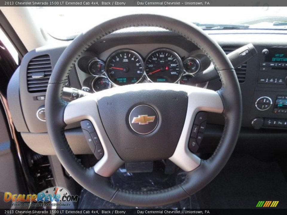 2013 Chevrolet Silverado 1500 LT Extended Cab 4x4 Black / Ebony Photo #15