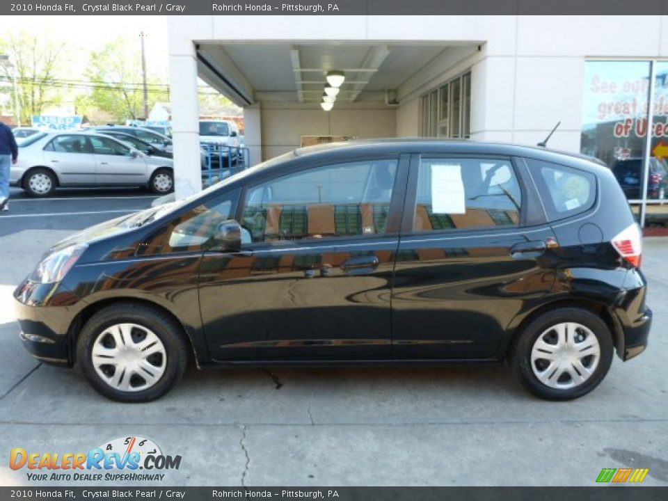 2010 Honda Fit Crystal Black Pearl / Gray Photo #2