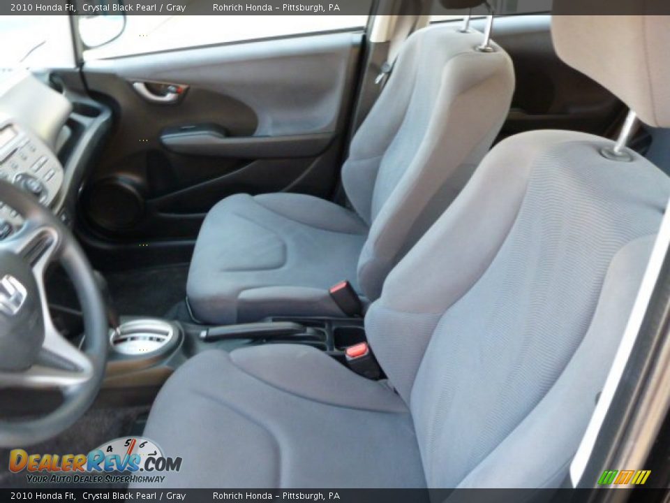 2010 Honda Fit Crystal Black Pearl / Gray Photo #4