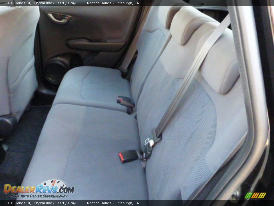 2010 Honda Fit Crystal Black Pearl / Gray Photo #5