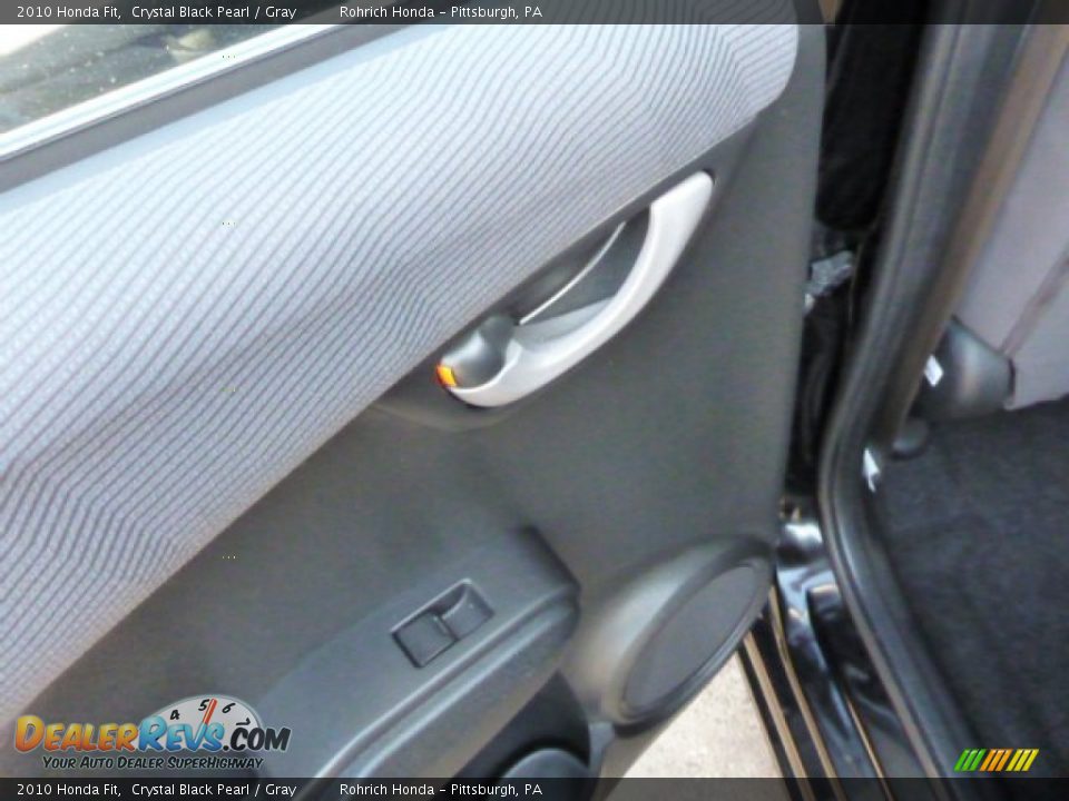 2010 Honda Fit Crystal Black Pearl / Gray Photo #13