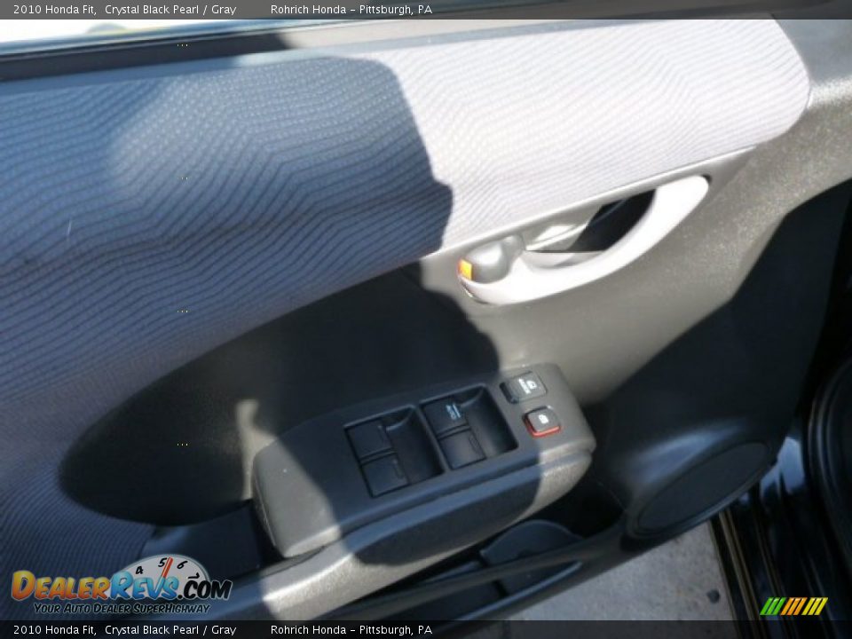 2010 Honda Fit Crystal Black Pearl / Gray Photo #14
