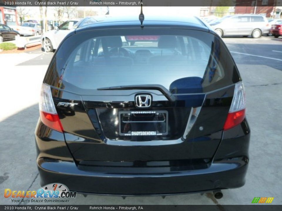 2010 Honda Fit Crystal Black Pearl / Gray Photo #17