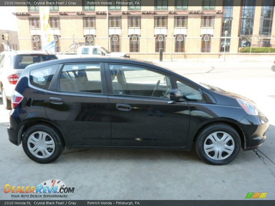 2010 Honda Fit Crystal Black Pearl / Gray Photo #18