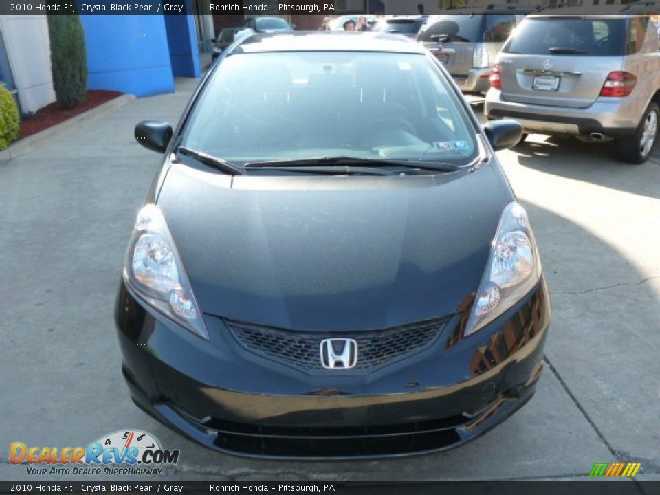 2010 Honda Fit Crystal Black Pearl / Gray Photo #19