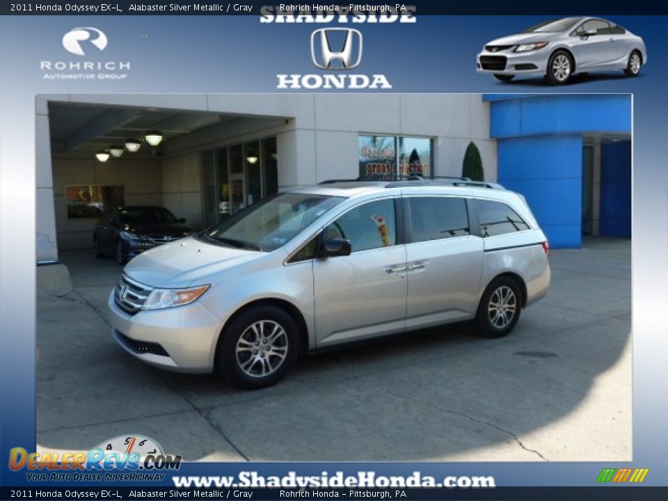 2011 Honda Odyssey EX-L Alabaster Silver Metallic / Gray Photo #1