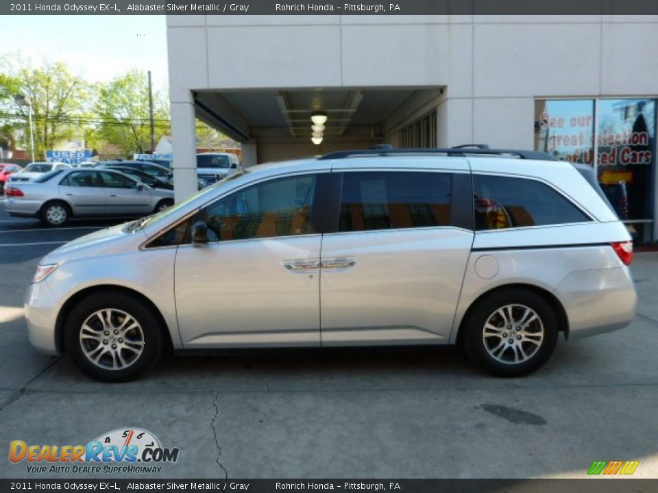 2011 Honda Odyssey EX-L Alabaster Silver Metallic / Gray Photo #2