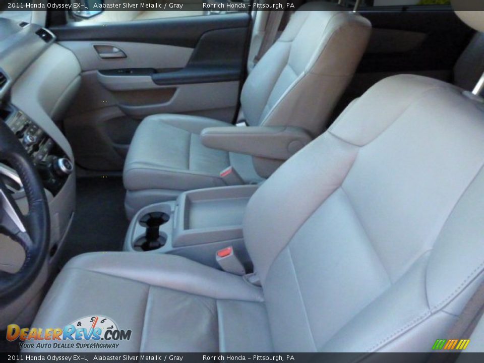 2011 Honda Odyssey EX-L Alabaster Silver Metallic / Gray Photo #4