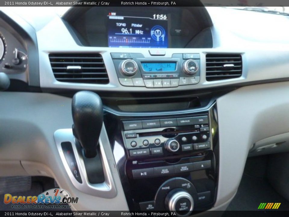 2011 Honda Odyssey EX-L Alabaster Silver Metallic / Gray Photo #10
