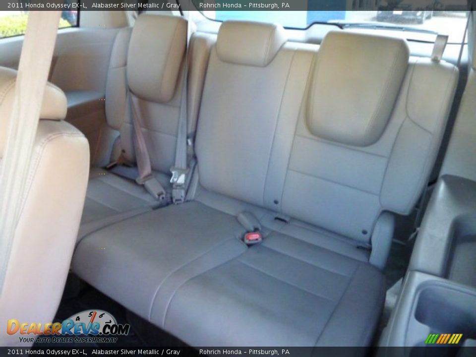 2011 Honda Odyssey EX-L Alabaster Silver Metallic / Gray Photo #15
