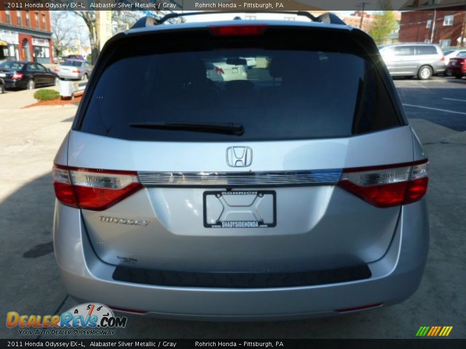 2011 Honda Odyssey EX-L Alabaster Silver Metallic / Gray Photo #16